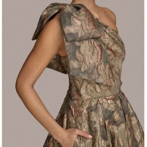 Elegant Camouflage One-Shoulder Dress